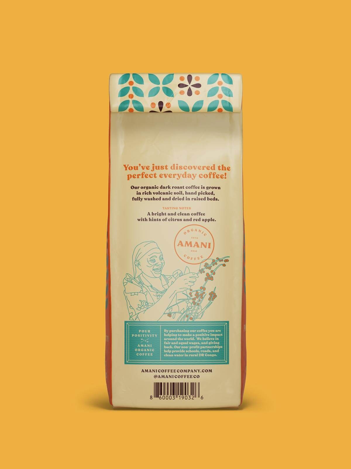 Amani Light Roast - Single Origin Organic Coffee - Golden Coffee Ritual