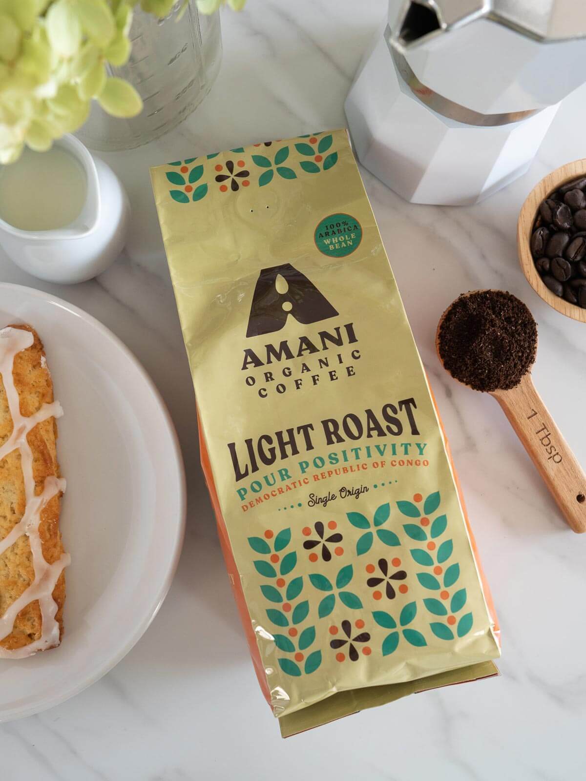 Amani Light Roast - Single Origin Organic Coffee - Golden Coffee Ritual