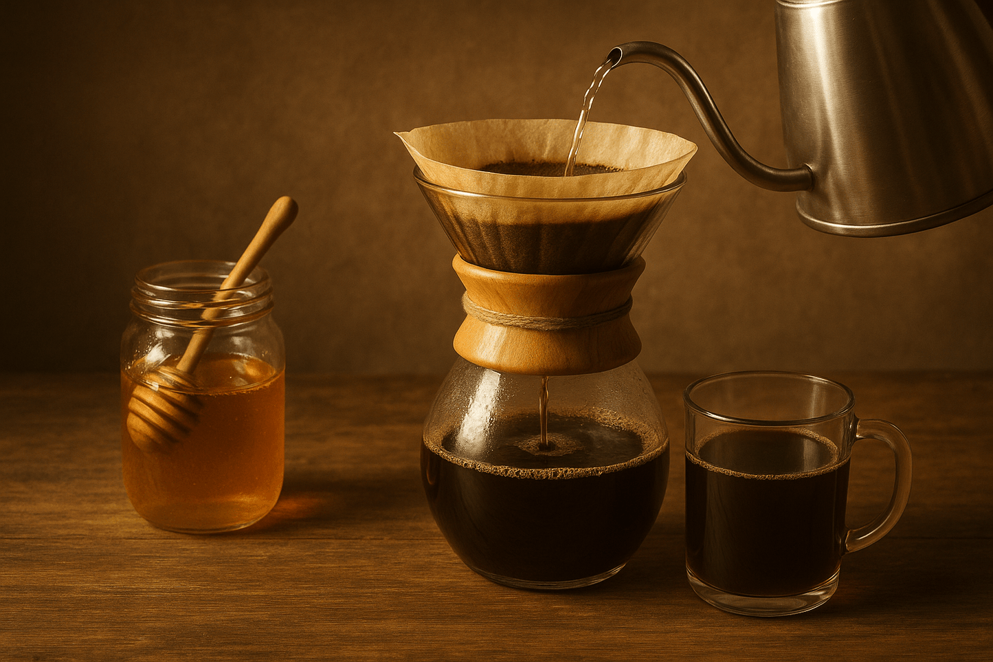 Glazed with Nature’s Gold — 100% Organic Arabica Beans - Golden Coffee Ritual