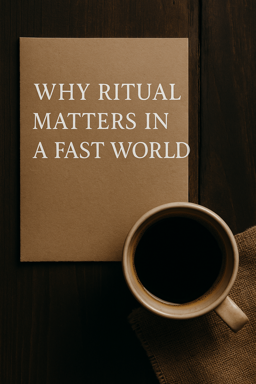 Why Ritual Matters in a Fast World - Golden Coffee Ritual