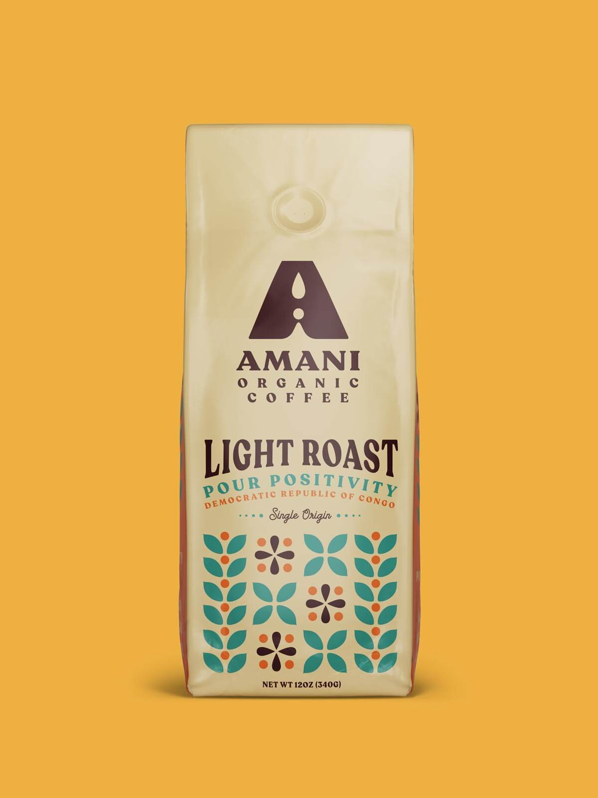 Amani Light Roast - Single Origin Organic Coffee - Golden Coffee Ritual