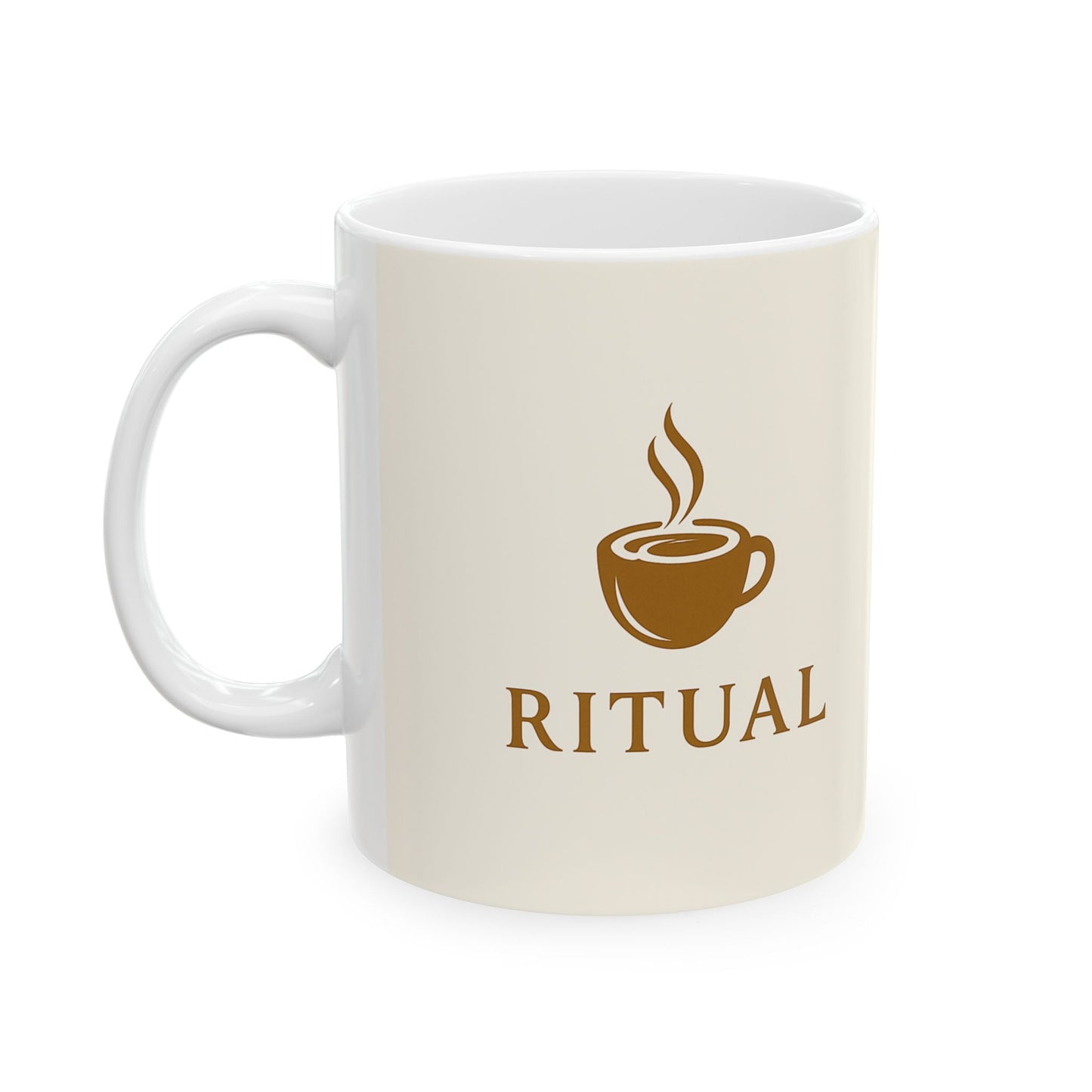Ritual Ceramic Mug, (11oz, 15oz) - Golden Coffee Ritual